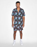 Mens Low Res Resort Ss Shirt Multi Regular Shirts - Multi Colour