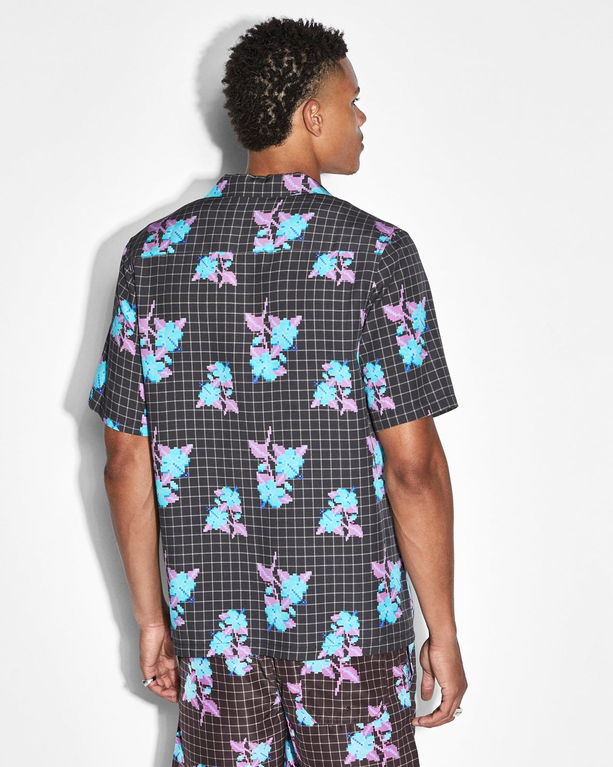 Mens Low Res Resort Ss Shirt Multi Regular Shirts - Multi Colour