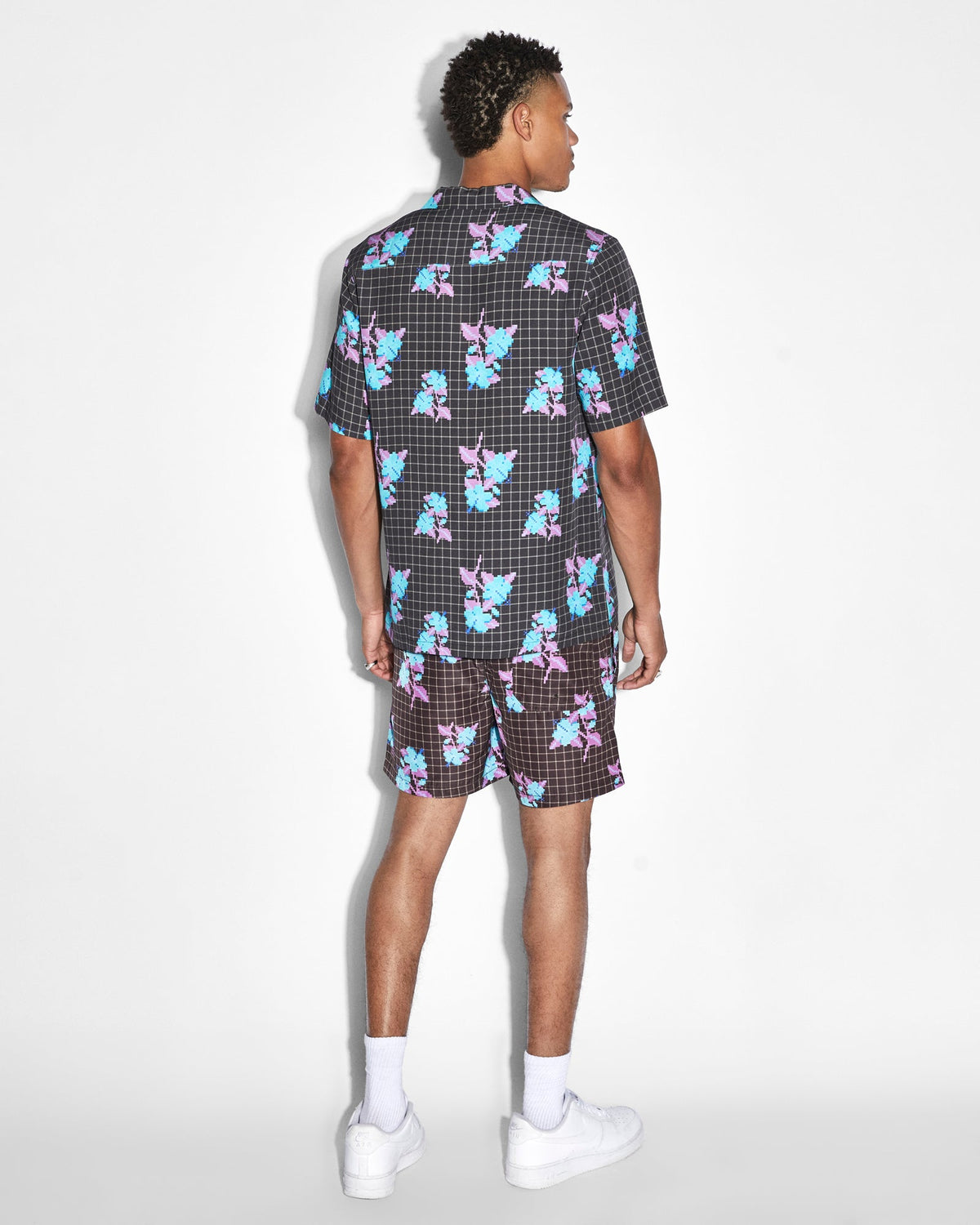 Mens Low Res Resort Ss Shirt Multi Regular Shirts - Multi Colour