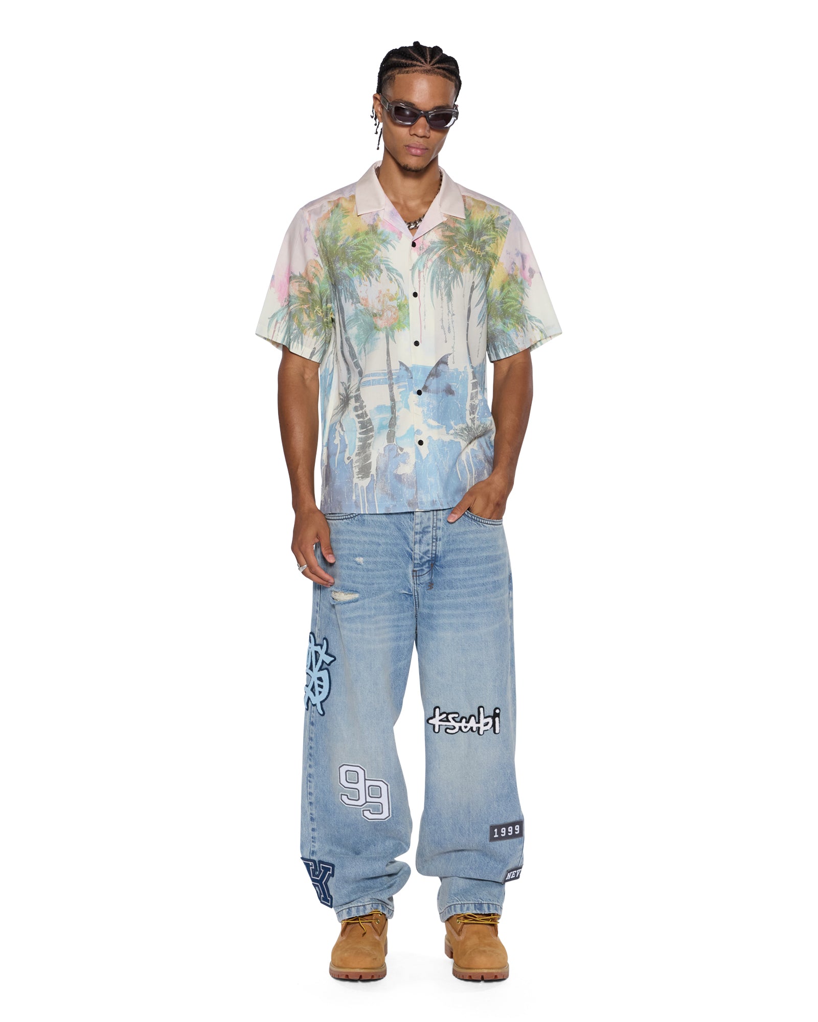 MENS  POOLSIDE SS RESORT SHIRT MULTI REGULAR SHIRTS
