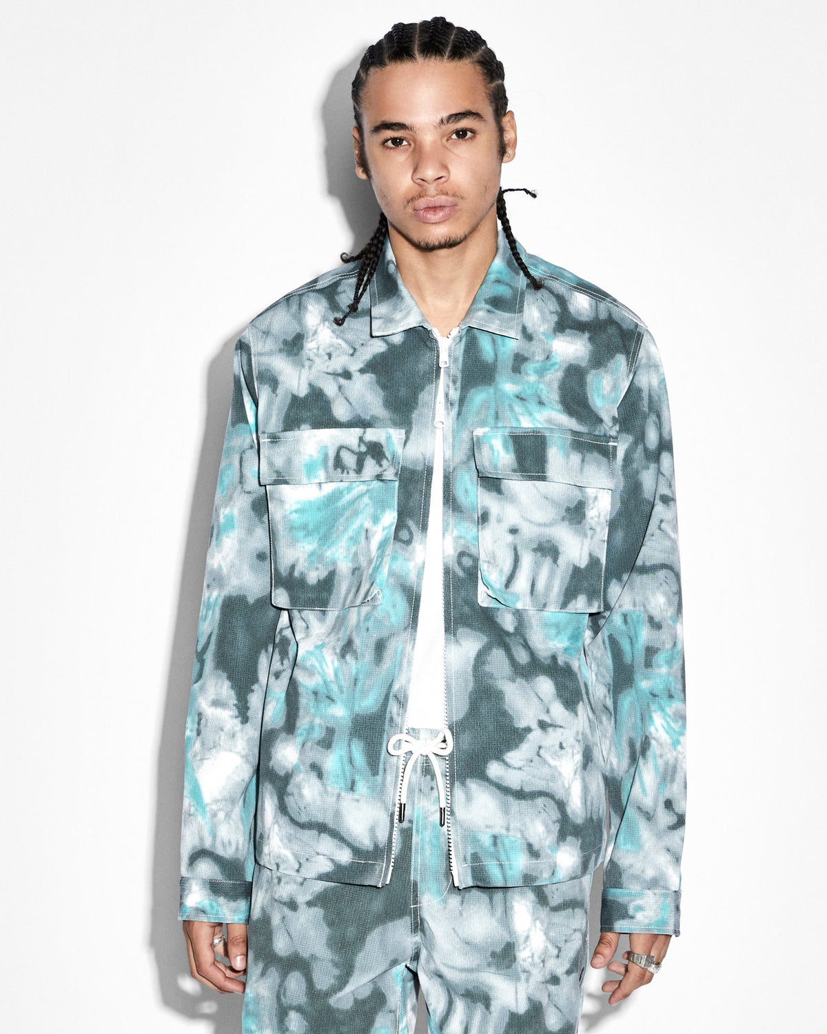 MENS PROGRAM LS SHIRT GREEN DYE SHIRTS