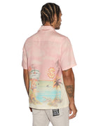 Mens Paradise Lost Resort Ss Shirt Regular Shirts - Multi Colour