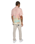 Mens Paradise Lost Resort Ss Shirt Regular Shirts - Multi Colour