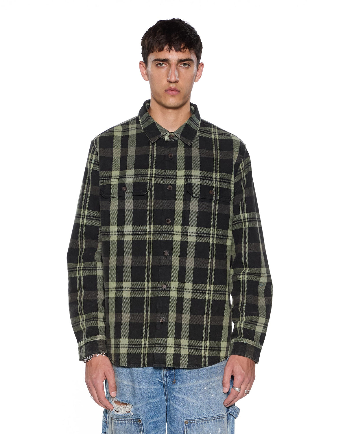 ROSEBOWL LS SHIRT 1999 KHAKI CHECK