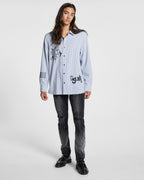 MENS ROSE VOLTAGE LS SHIRT BLUE STR SHIRTS