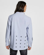 MENS ROSE VOLTAGE LS SHIRT BLUE STR SHIRTS