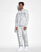 Mens Scorpio Ls Shirt Kollage Icey Regular Shirts - Denim