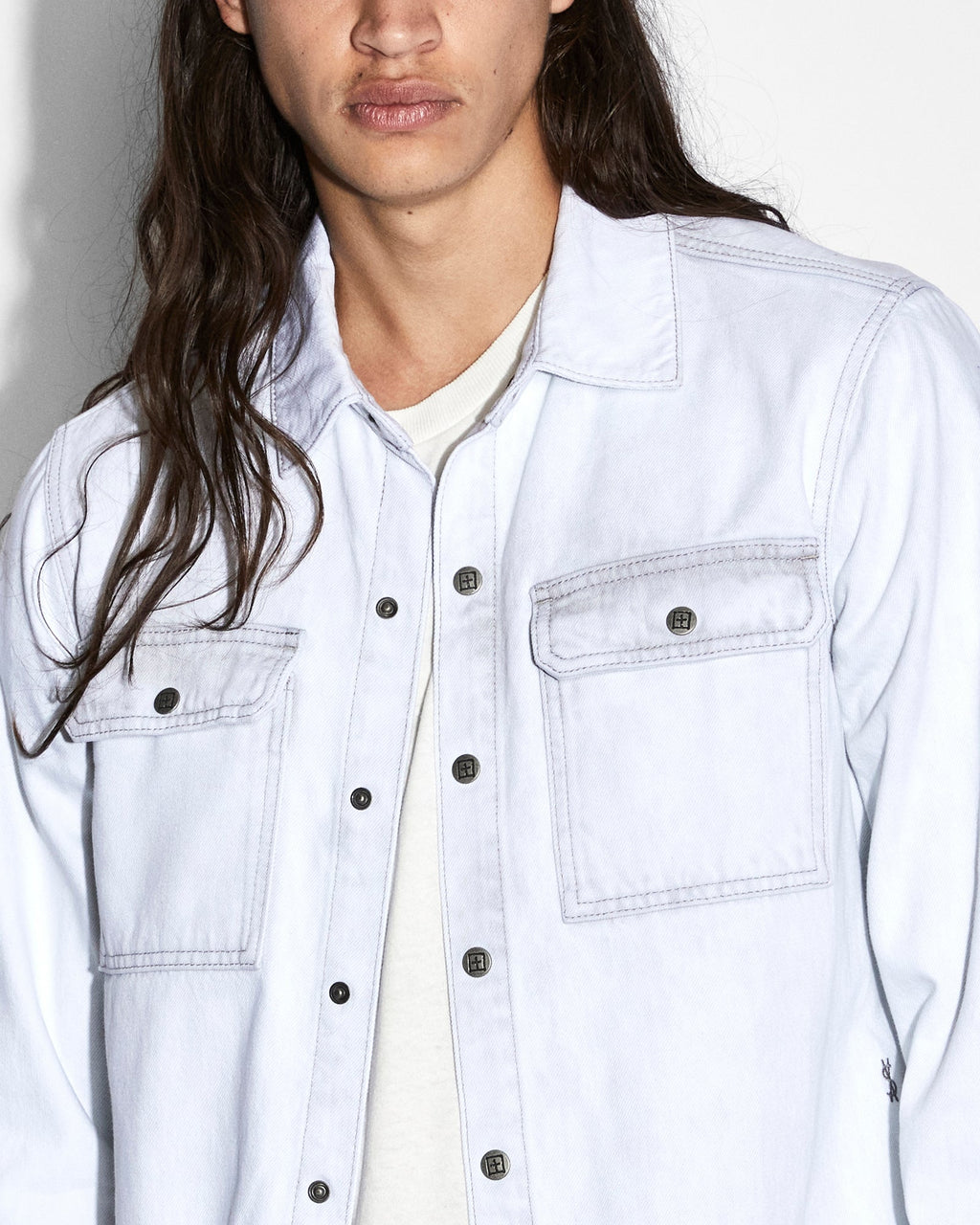 Mens Scorpio Ls Shirt Habits Regular Shirts - White