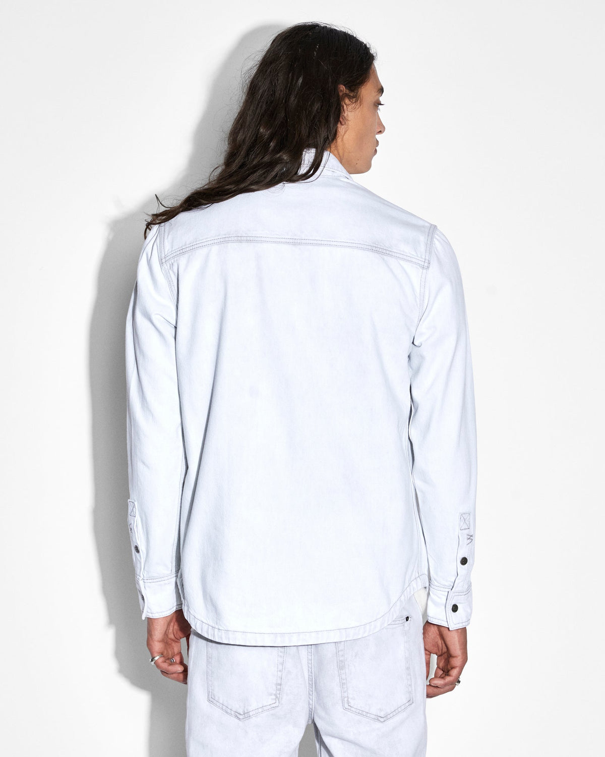 Mens Scorpio Ls Shirt Habits Regular Shirts - White