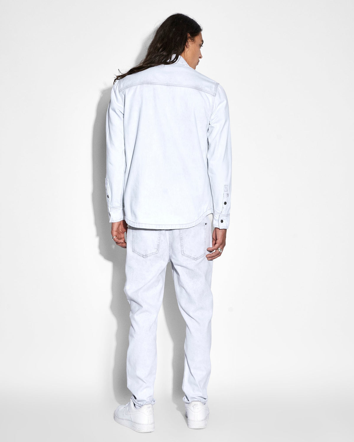 Mens Scorpio Ls Shirt Habits Regular Shirts - White