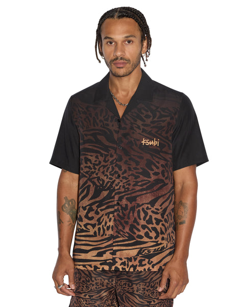 Mens Sinners Resort Ss Shirt Leopard Shirts | Ksubi ++