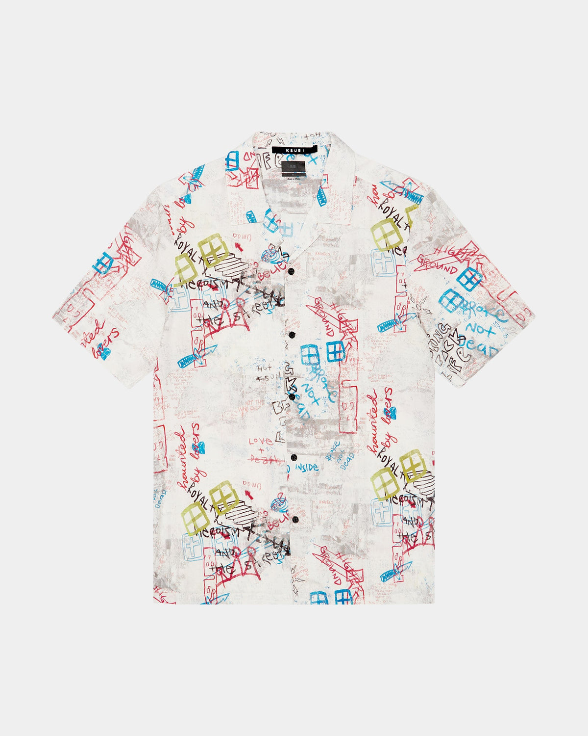 MENS SKRAWLER RESORT SS SHIRT WHITE SHIRTS