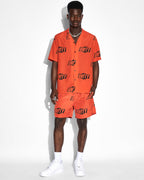 MENS UNITY SIGN RESORT SS SHIRT ORANGE SHIRTS