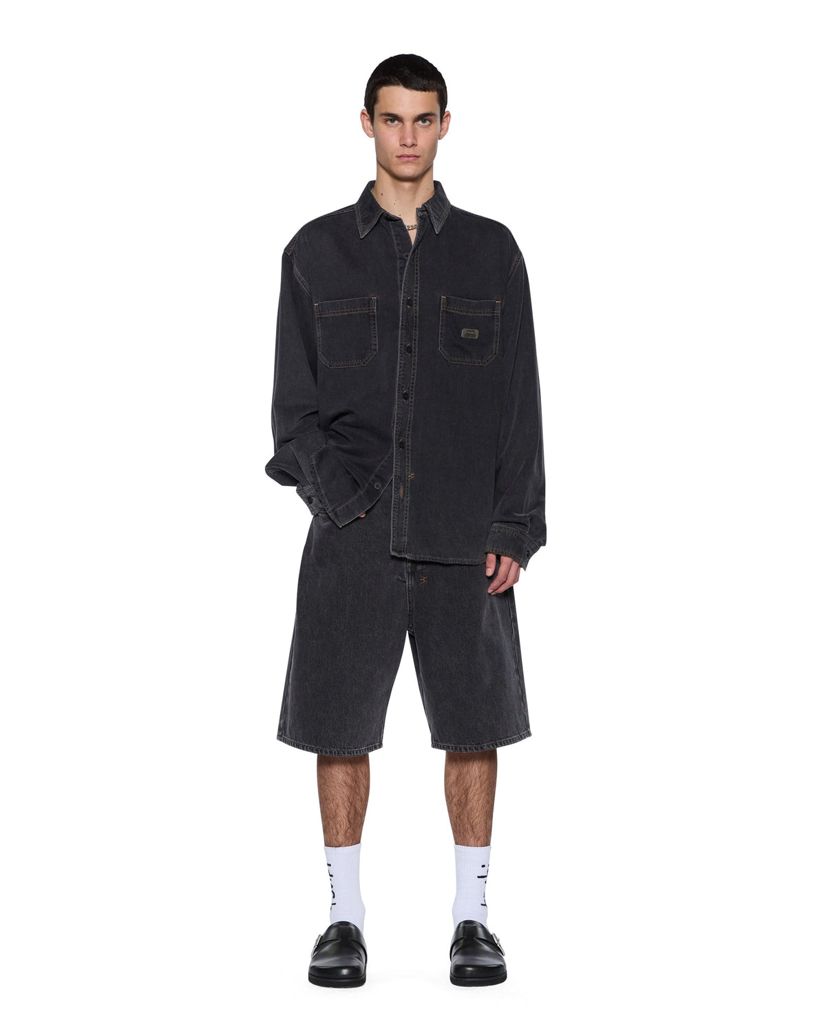 VULTURE DENIM LS SHIRT BAXTER BLACK