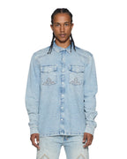 MENS WHIPLASH LS SHIRT KRYSTAL BLUE SHIRTS