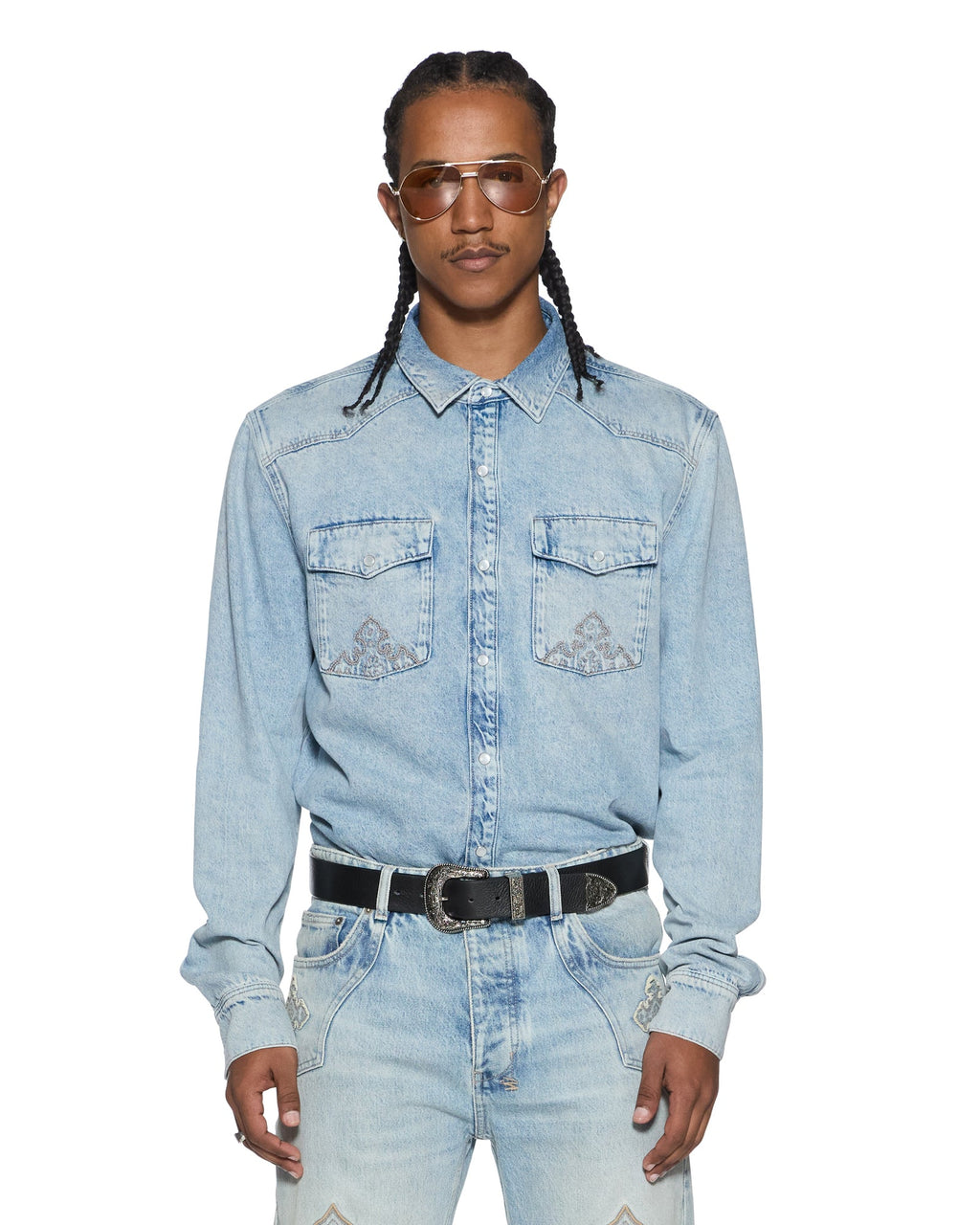MENS WHIPLASH LS SHIRT KRYSTAL BLUE SHIRTS