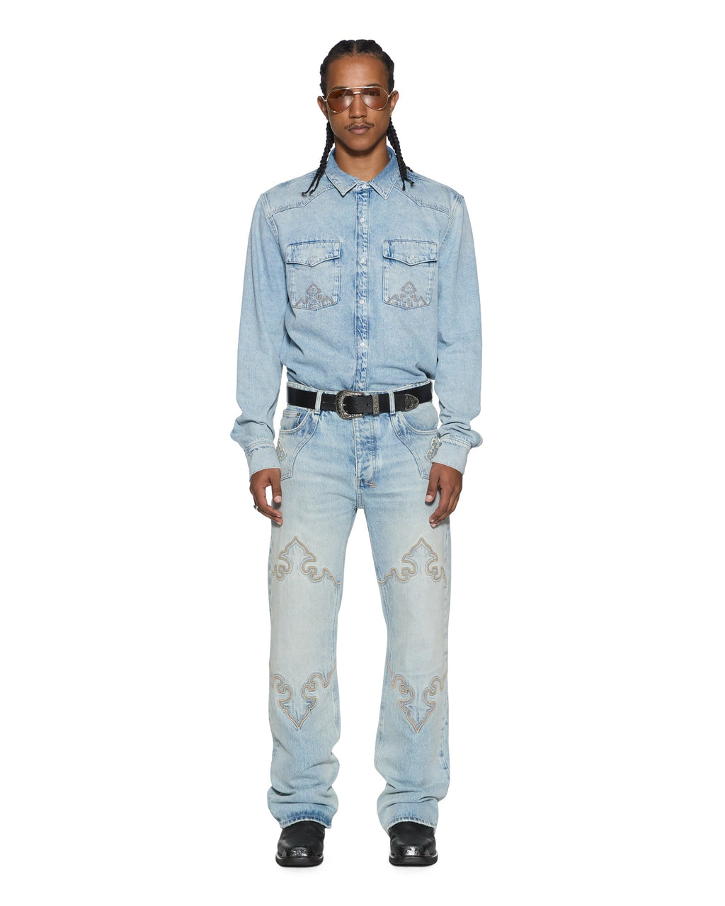 MENS WHIPLASH LS SHIRT KRYSTAL BLUE SHIRTS
