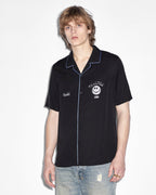 MENS ZINE RESORT SS SHIRT BLACK SHIRTS