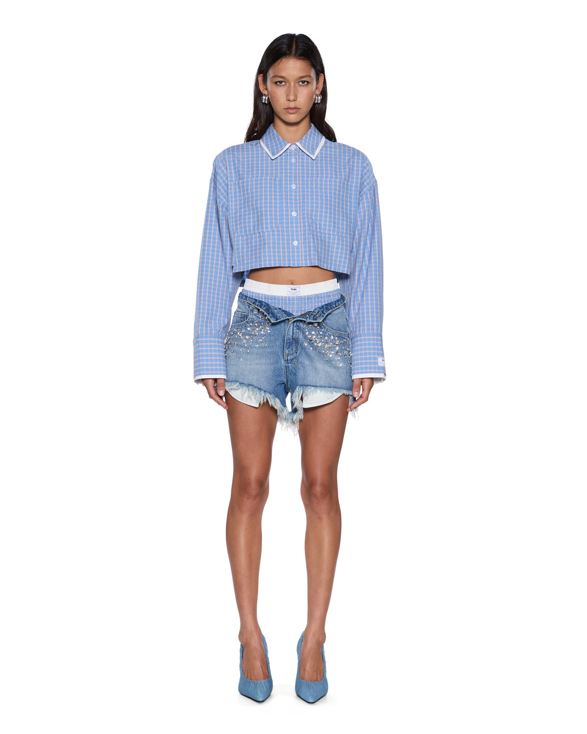 BALTER LS SHIRT BLU CHECK