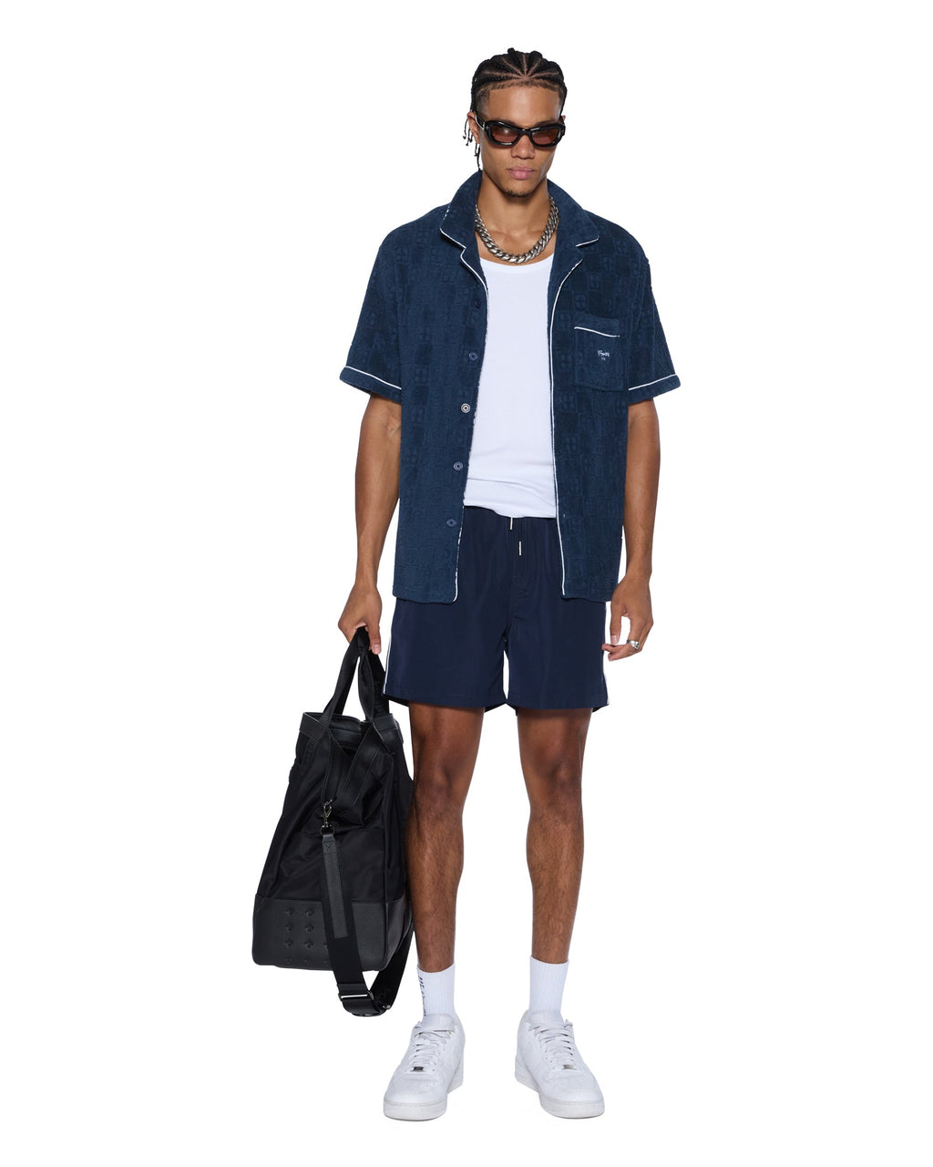 MENS 1999 POOLSIDE BOARDSHORT NAVY WALKSHORTS