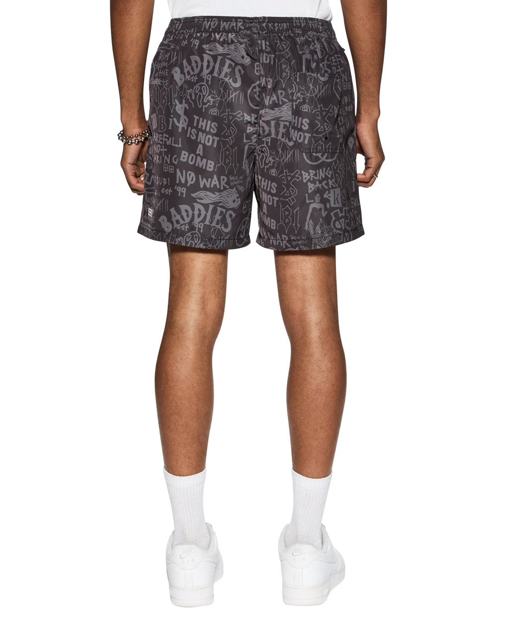 MENS BADDIES BOARDSHORT BLACK WALKSHORTS