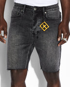 Mens Chopper Short Spray Out Pink Slim Walkshorts - Black
