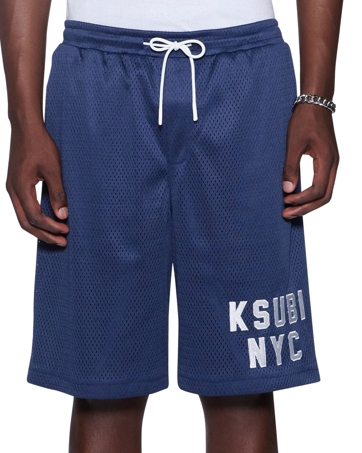 MENS K-LOCK NYC MESH ROLL SHORT NAVY WALKSHORTS