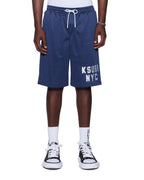 MENS K-LOCK NYC MESH ROLL SHORT NAVY WALKSHORTS