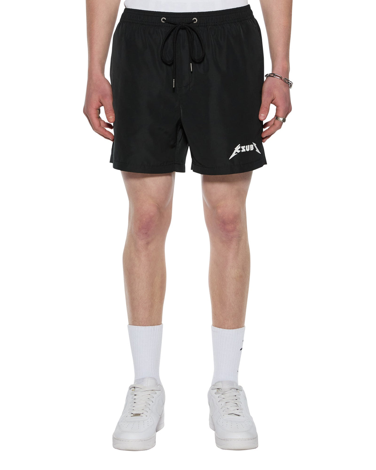 MENS LINE UP BOARDSHORT JET BLACK WALKSHORTS
