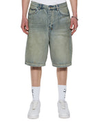 Mens Maxx Short Mechanik Relaxed Walkshorts - Denim