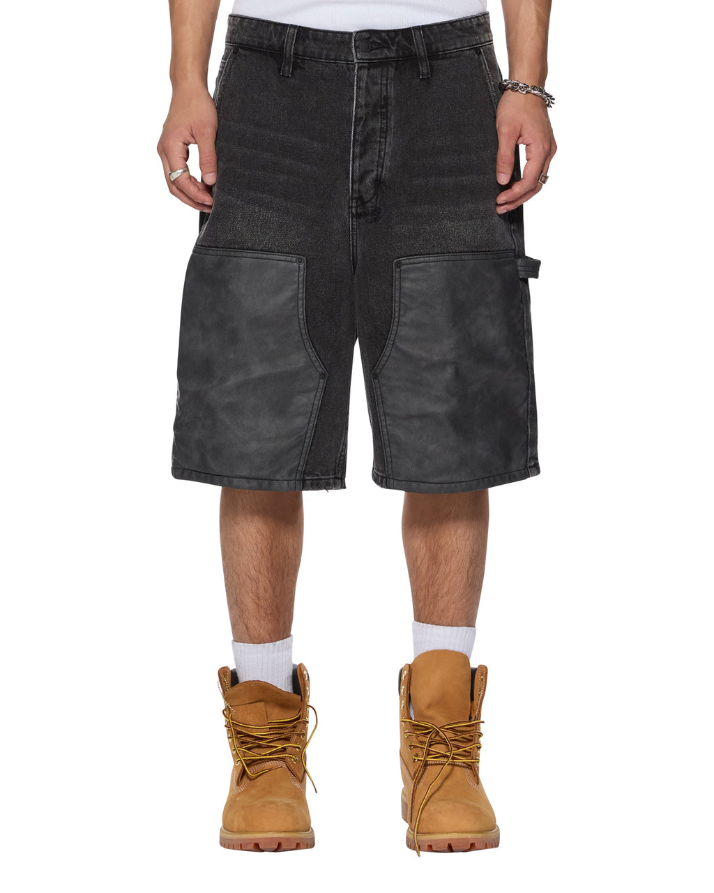 MENS MAXX OPERATOR SHORT TORQUED BLACK WALKSHORTS