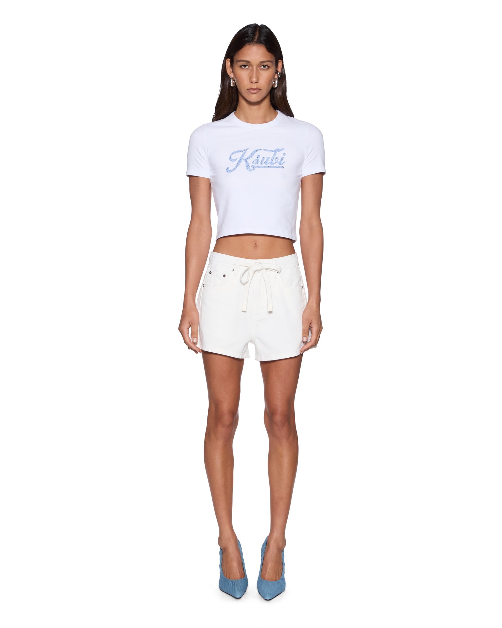 WOMENS RISE N HI SHORT TRAK BLANC REGULAR WALKSHORTS