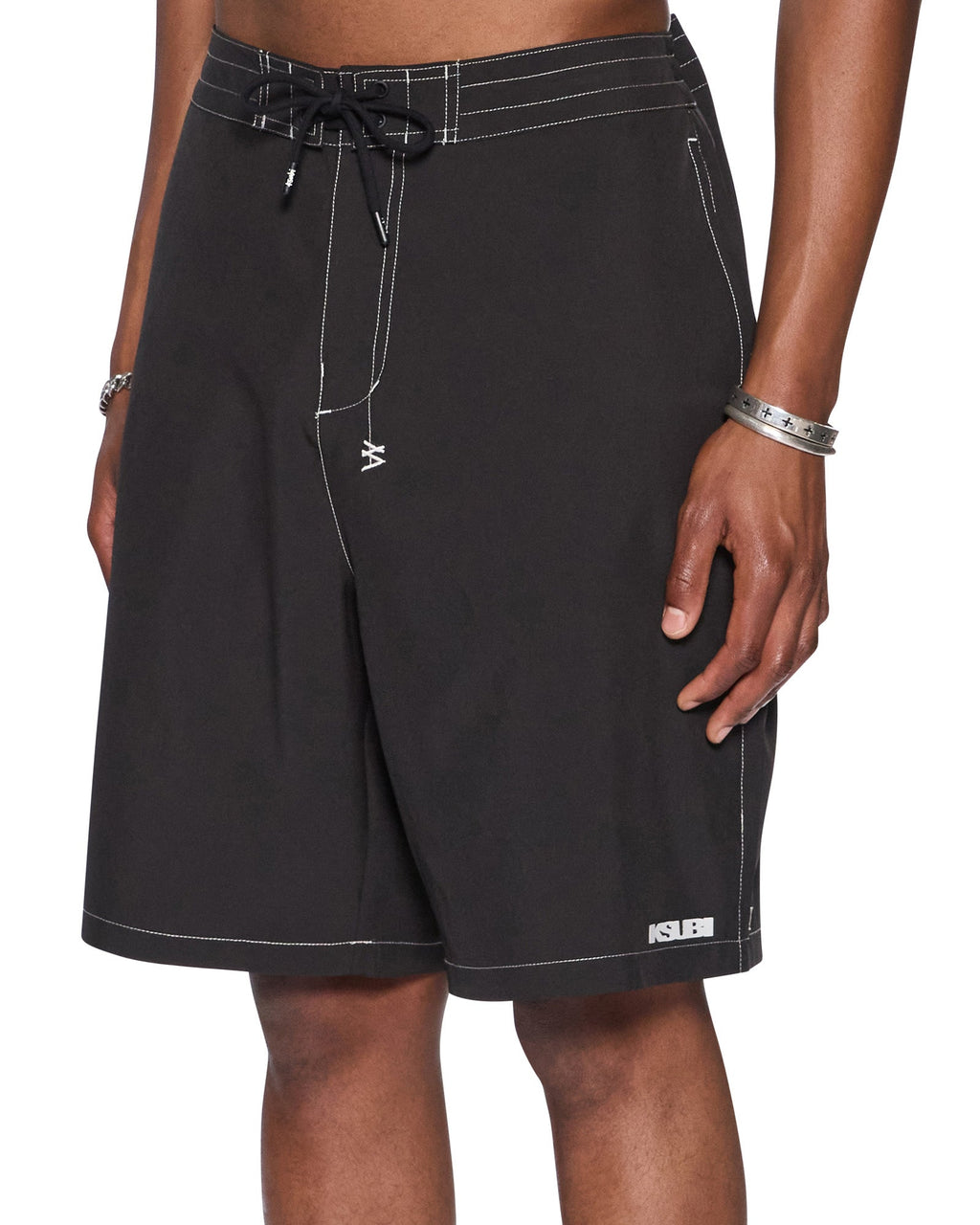 Mens Sott Razor Boardshort Washed Black Relaxed Walkshorts - Black