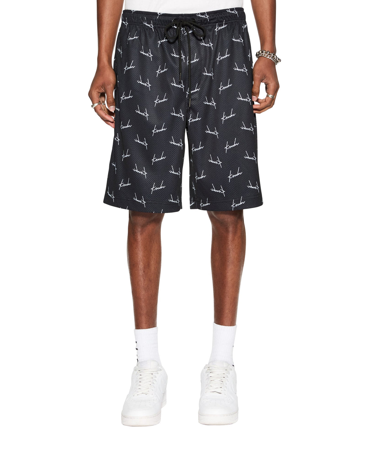 SKRIPT MESH SHORT BLACK