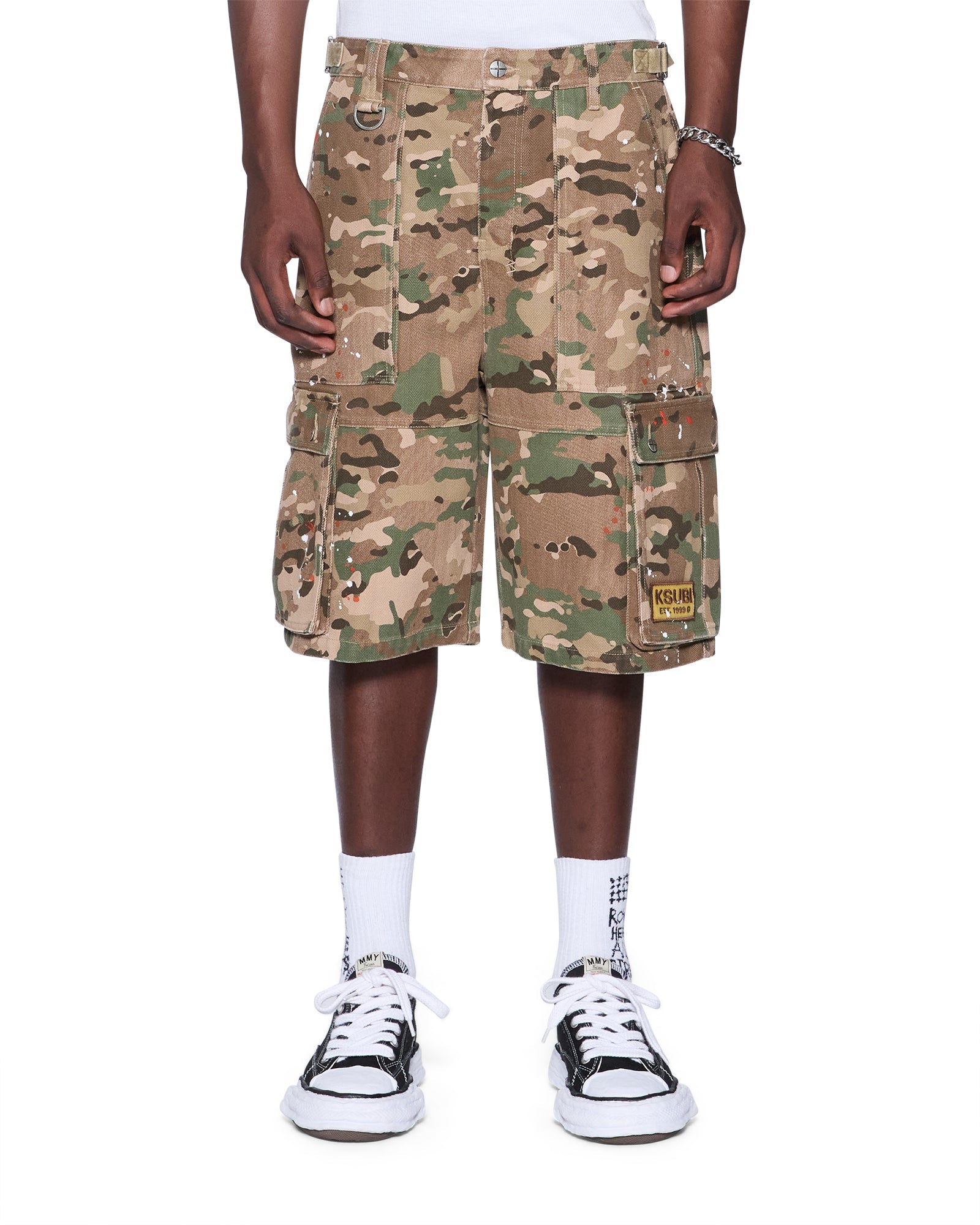 MENS TROOPER CARGO SHORT WOODLAND STRAIGHT WALKSHORTS