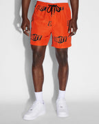MENS UNITY SIGN BURNER BOARDSHORT ORANGE WALKSHORTS