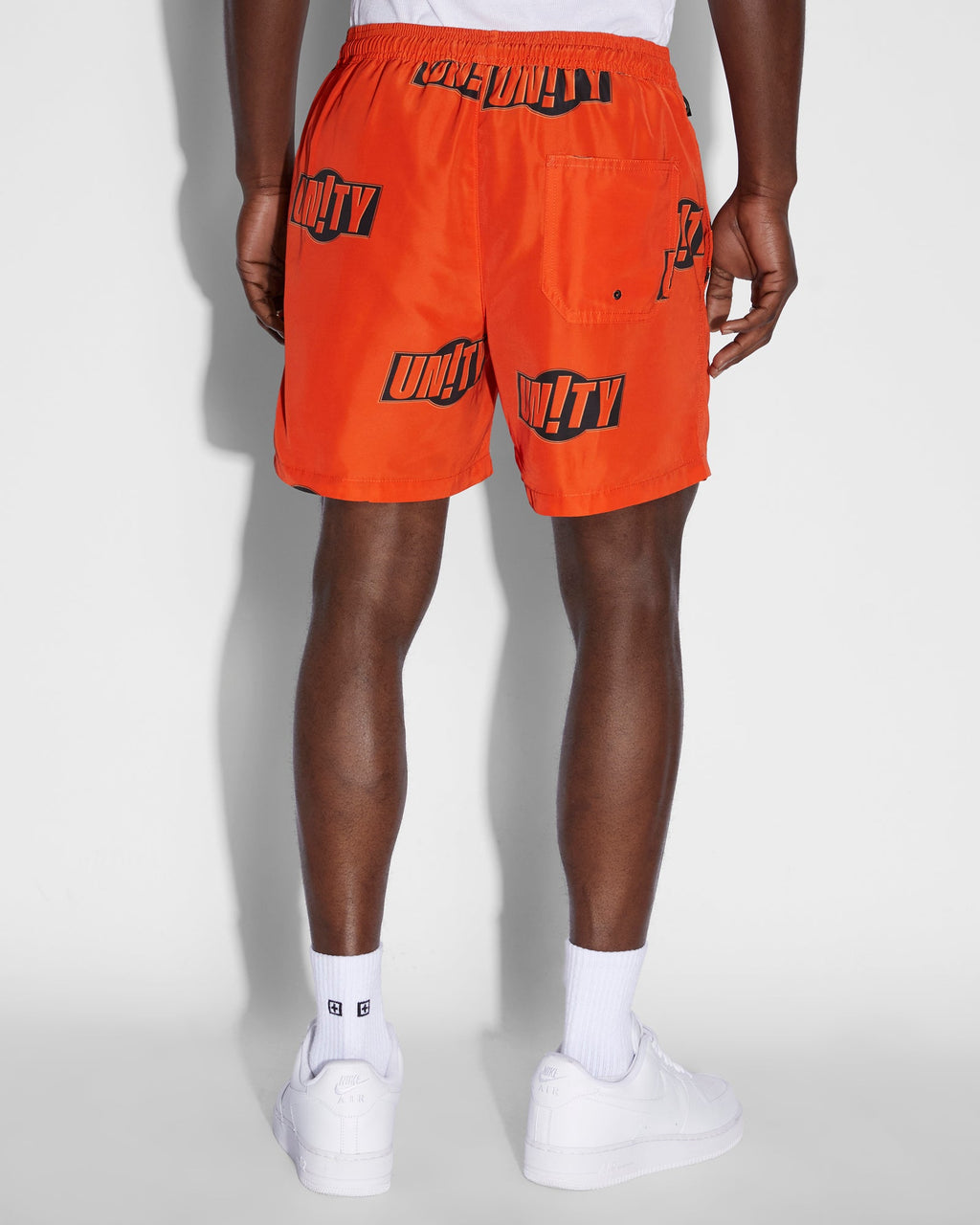 MENS UNITY SIGN BURNER BOARDSHORT ORANGE WALKSHORTS