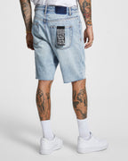 Mens Wolf Short 1999 City High Relaxed Tapered Walkshorts - Denim