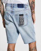 Mens Wolf Short 1999 City High Relaxed Tapered Walkshorts - Denim