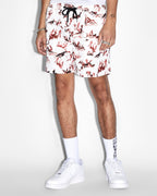 MENS BURNT BOARDSHORT WHITE WALKSHORTS