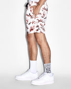 MENS BURNT BOARDSHORT WHITE WALKSHORTS