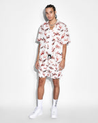 MENS BURNT BOARDSHORT WHITE WALKSHORTS