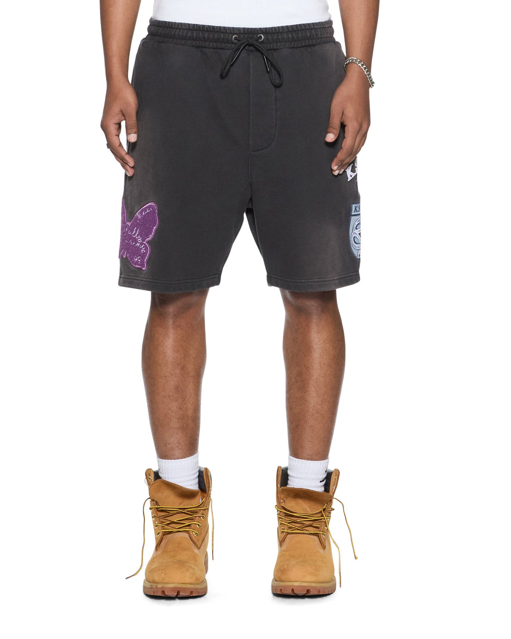 MENS GENESIS TRAK SHORT CHARCOAL FADE WALKSHORTS