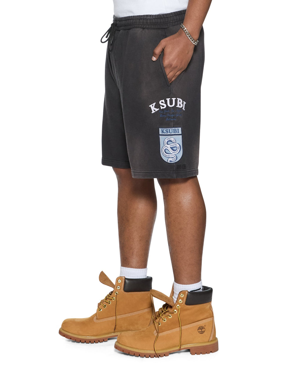 MENS GENESIS TRAK SHORT CHARCOAL FADE WALKSHORTS