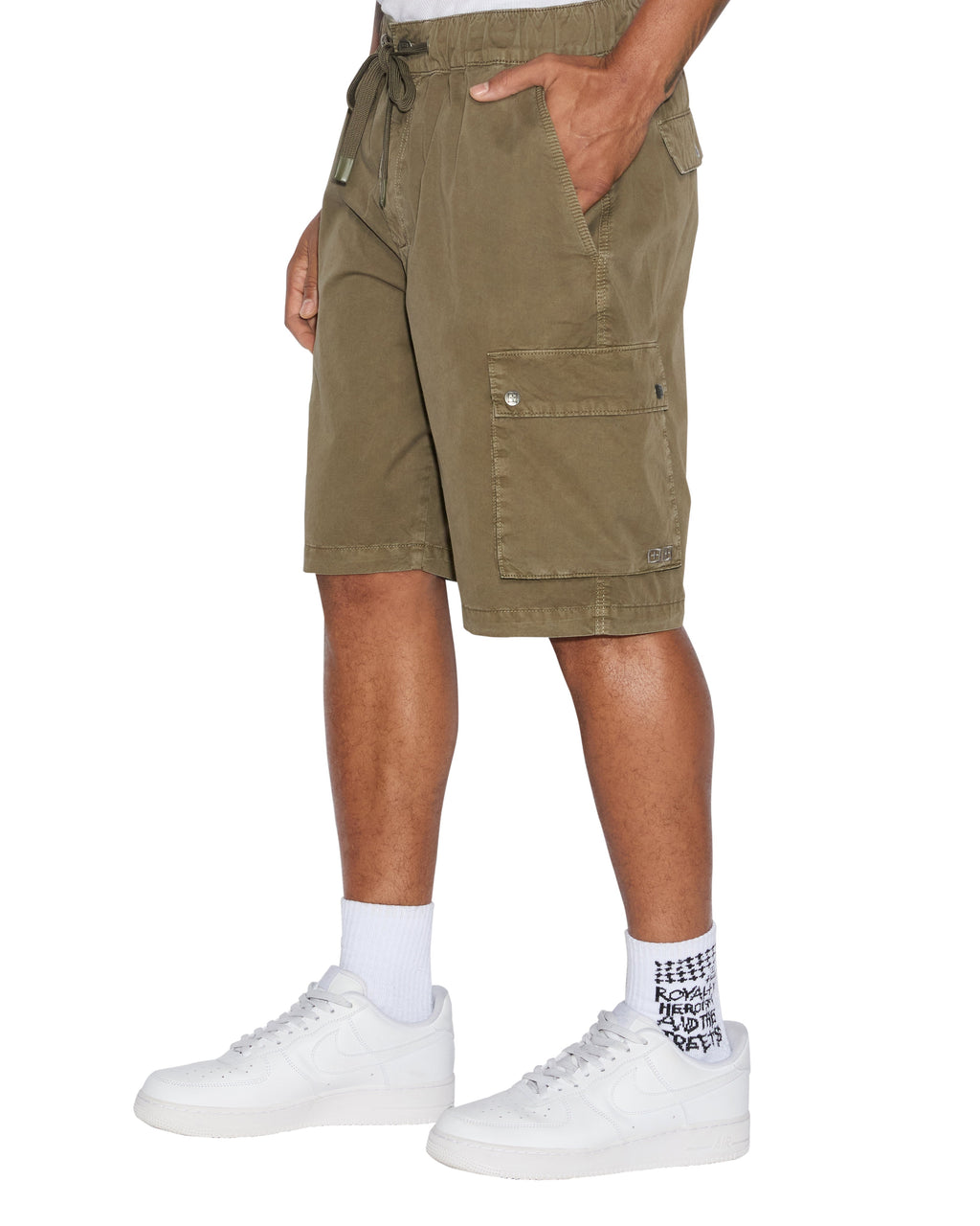 MENS KRUSH CARGO SHORT ARMY FADE WALKSHORTS