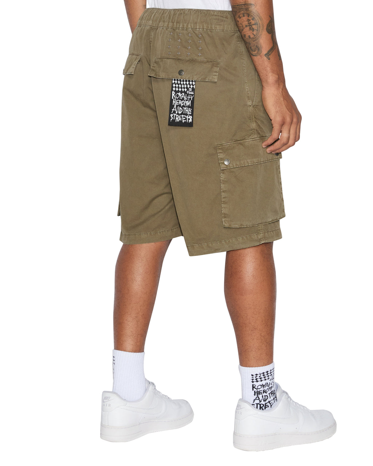 MENS KRUSH CARGO SHORT ARMY FADE WALKSHORTS