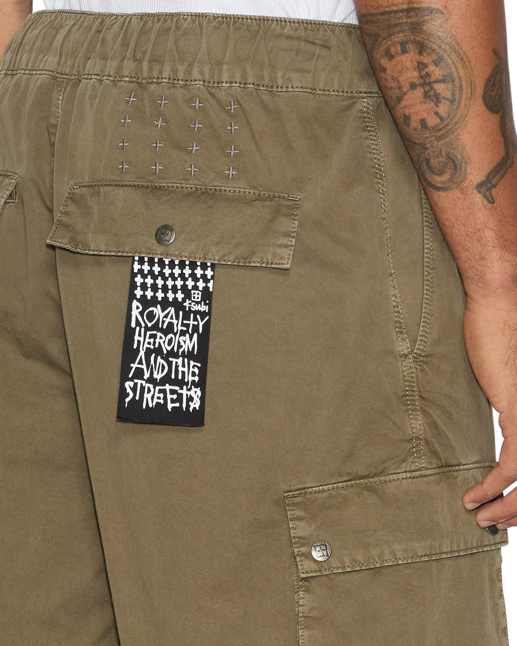 MENS KRUSH CARGO SHORT ARMY FADE WALKSHORTS