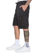 MENS KRUSH CARGO SHORT BLACK WALKSHORTS