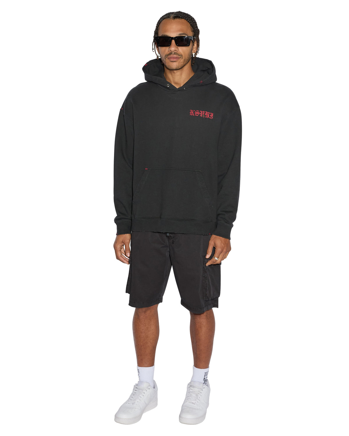 MENS KRUSH CARGO SHORT BLACK WALKSHORTS
