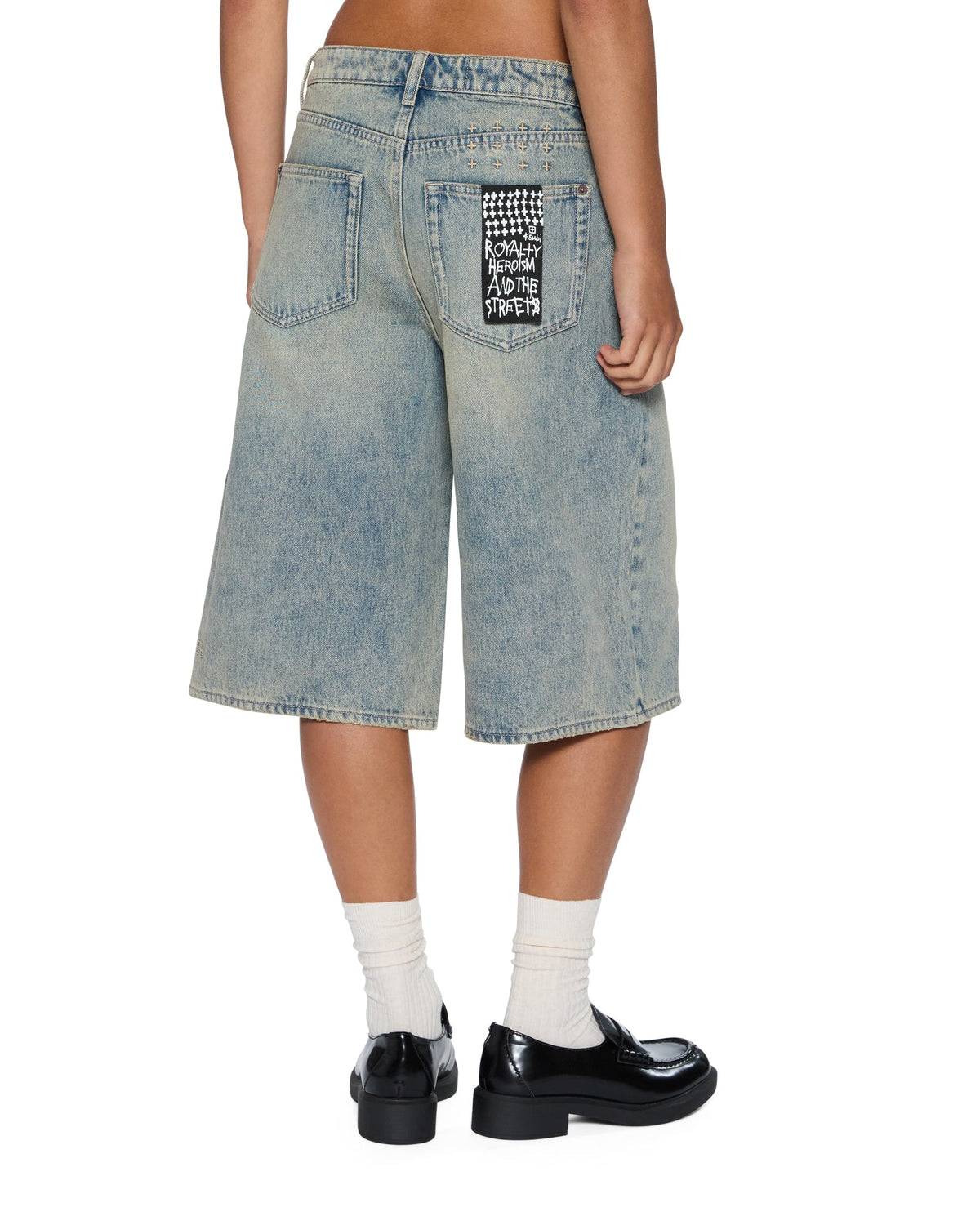 Womens Low Rider Short Folk Relaxed Walkshorts - Denim